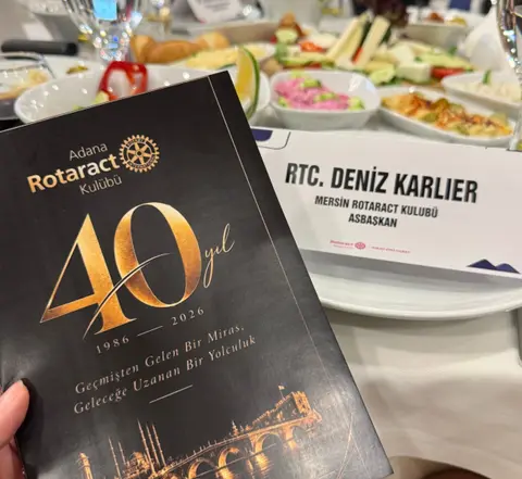 Photo by Mersin Rotaract Kulübü on October 16, 2026. May be an image of magazine, book and text.